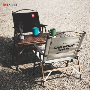 꾸버스 라그렌 캔우드 체어 접이식 폴딩 캠핑 의자 +전용가방